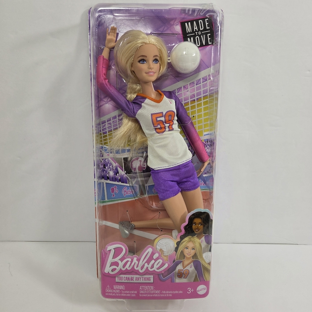 Barbie Accessories, Made to Move Career Volleyball Player‎ Doll Uniform and Ball